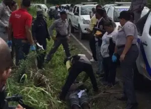 Multitud lincha un delincuente en Yaguate,  San Cristóbal