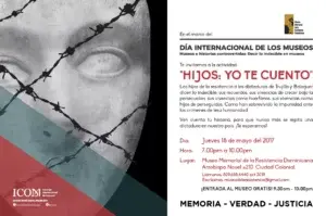 Hijos de víctimas de la dictadura ofrecerán testimonios en Museo de la Resistencia