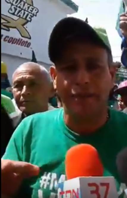 Juan Comprés en Marcha Verde: «el pueblo unido jamás será vencido»