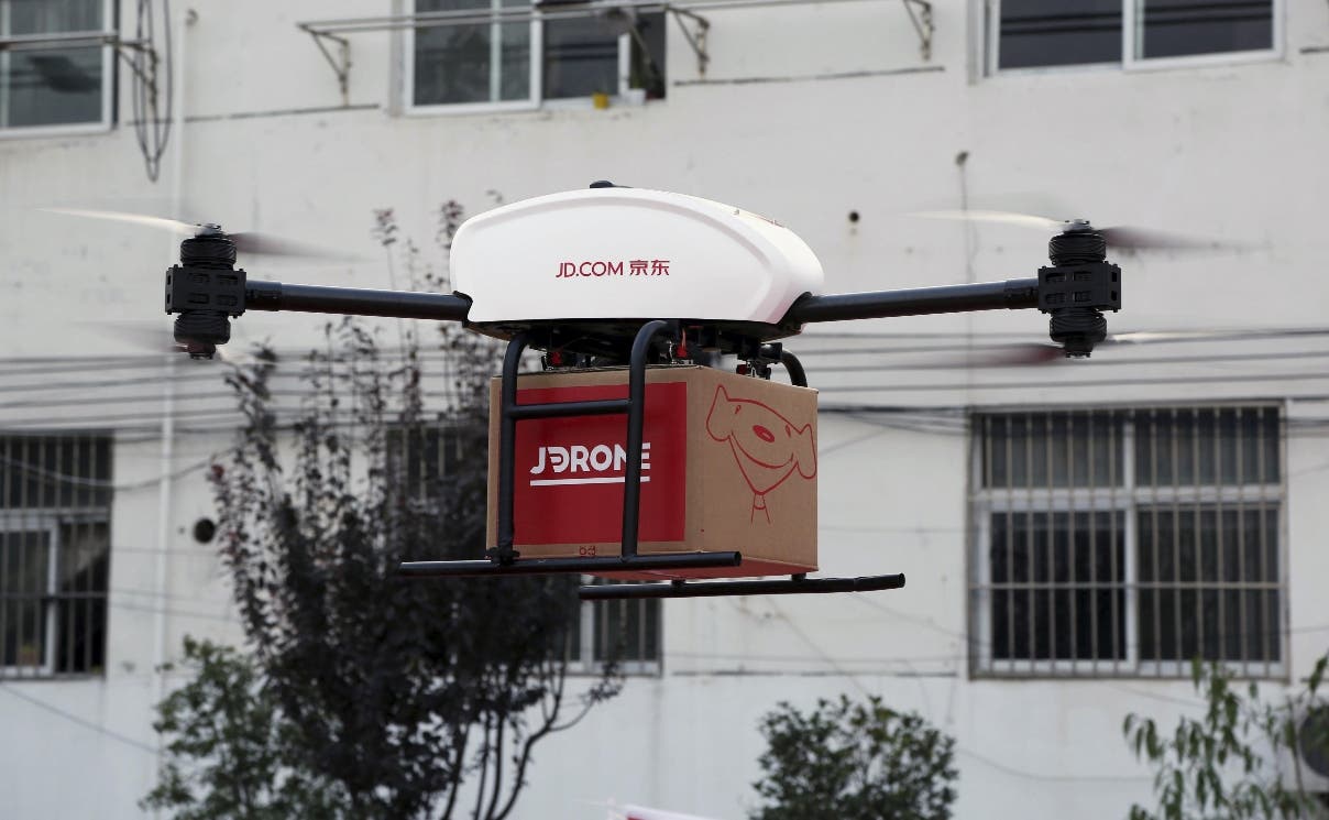Empresa china adelanta Amazon en uso de drones