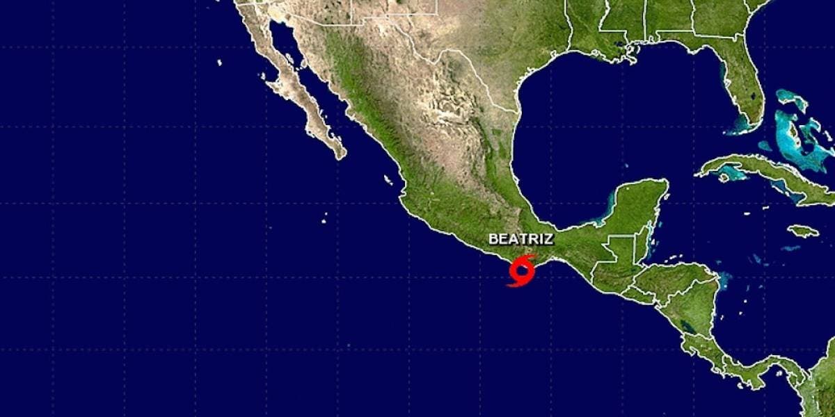 La tormenta tropical Beatriz se acerca al estado de Oaxaca