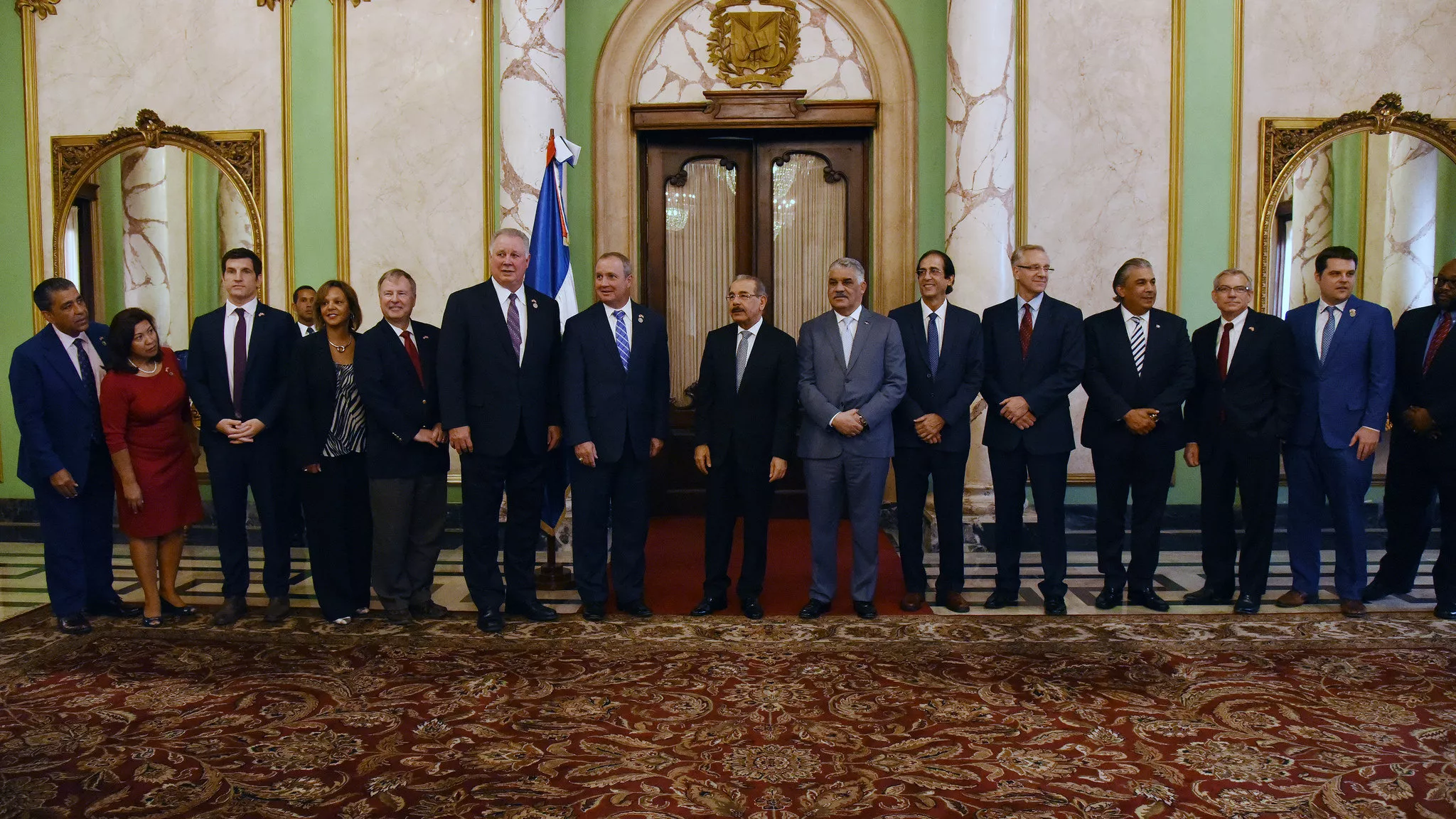 Presidente Danilo Medina recibe a Congresistas de Estados Unidos