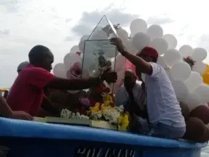 Pescadores del Palmar de Ocoa realizan paseo  de la Virgen del Carmen