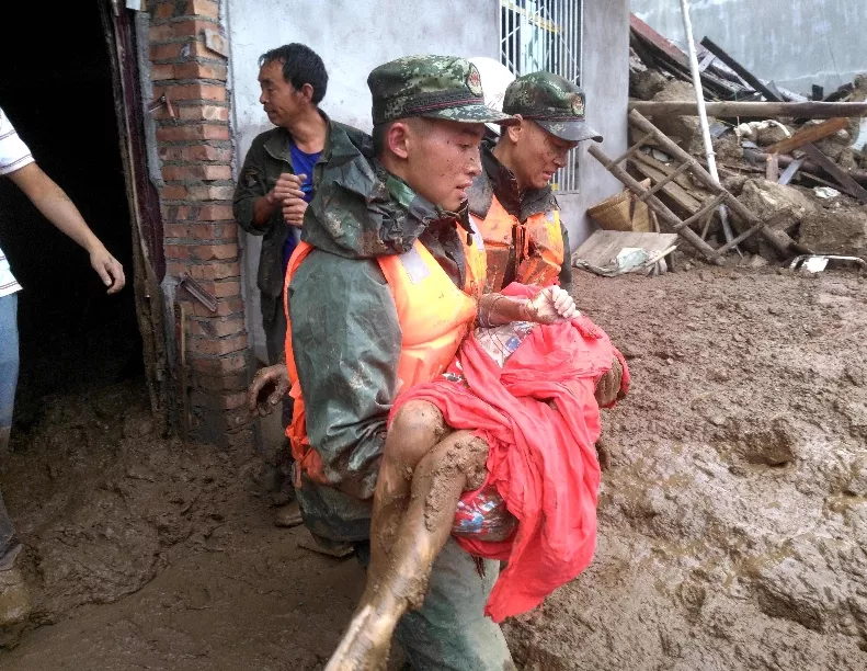 CHINA-WEATHER-LANDSLIDE
