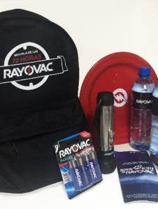 Rayovac promueve la mochila de las 72 horas