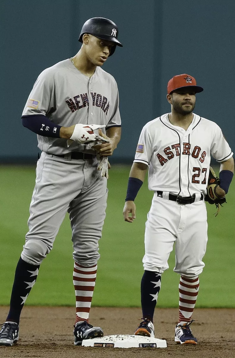 Aaron Judge   y  José Altuve mejores entre   grandes y  bajitos