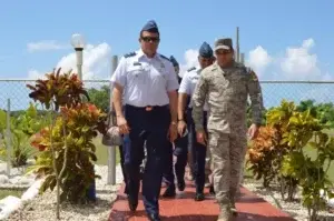 Comandante de la Fuerza Aérea visita Base Aérea de Puerto Plata para inspeccionar obras