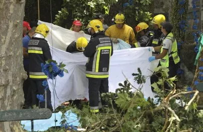 13 muertos al caer árbol sobre multitud en Portugal