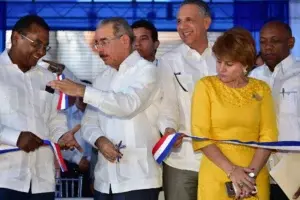 Presidente Danilo Medina entrega la Presa Las Dos Bocas en Vallejuelo