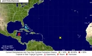 Se forma en el Caribe la tormenta tropical Franklin, séptima de la temporada