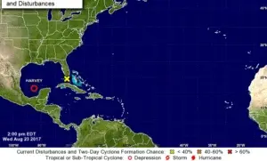 Harvey se “regenera” y convierte en una depresión tropical en Golfo de México