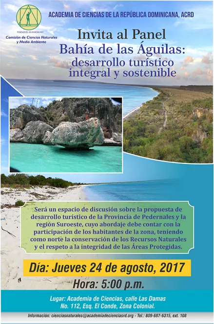 Academia de Ciencias presenta panel Bahía de las Águilas