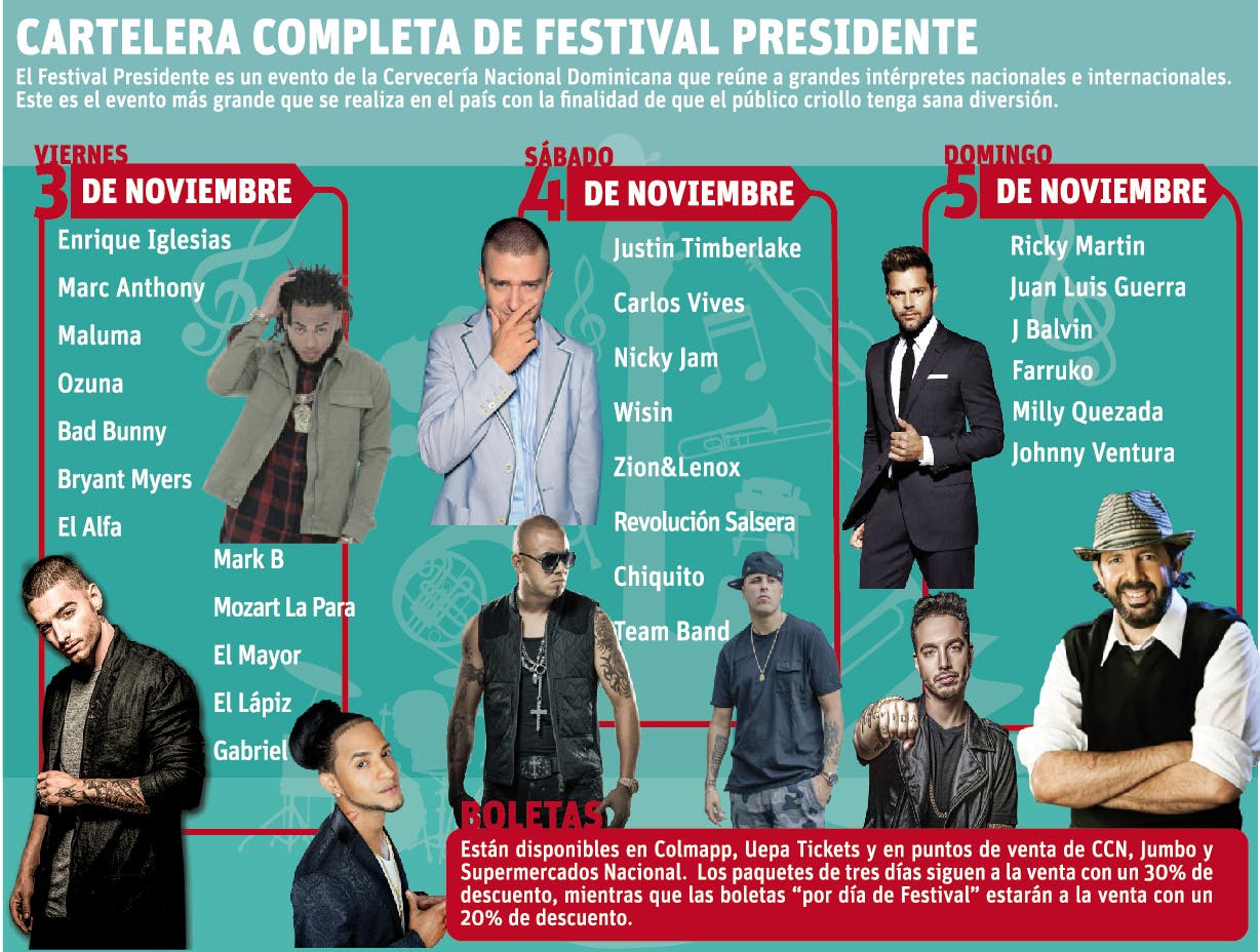 Festival Presidente combinó géneros musicales por días