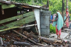 Las ráfagas de viento asociadas al huracán Irma causaron daños a decenas de viviendas en Nagua. Foto: El Día.