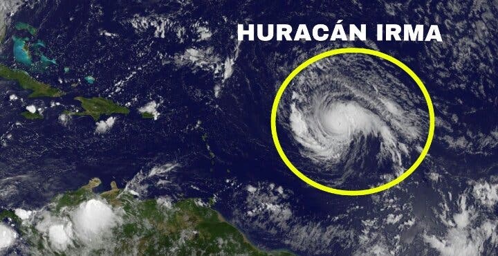 Irma vuelve a ser un huracán de categoría 3 en su ruta hacia el Caribe