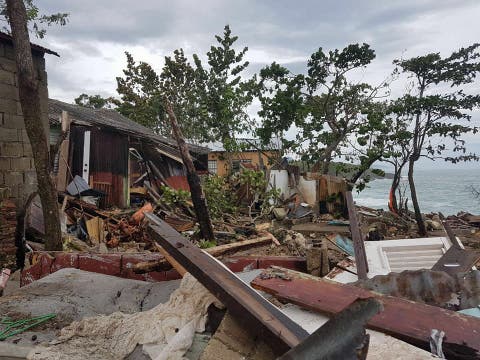 Vientos del huracán María destruyeron 45 viviendas en distintas localidades de la provincia Puerto Plata
