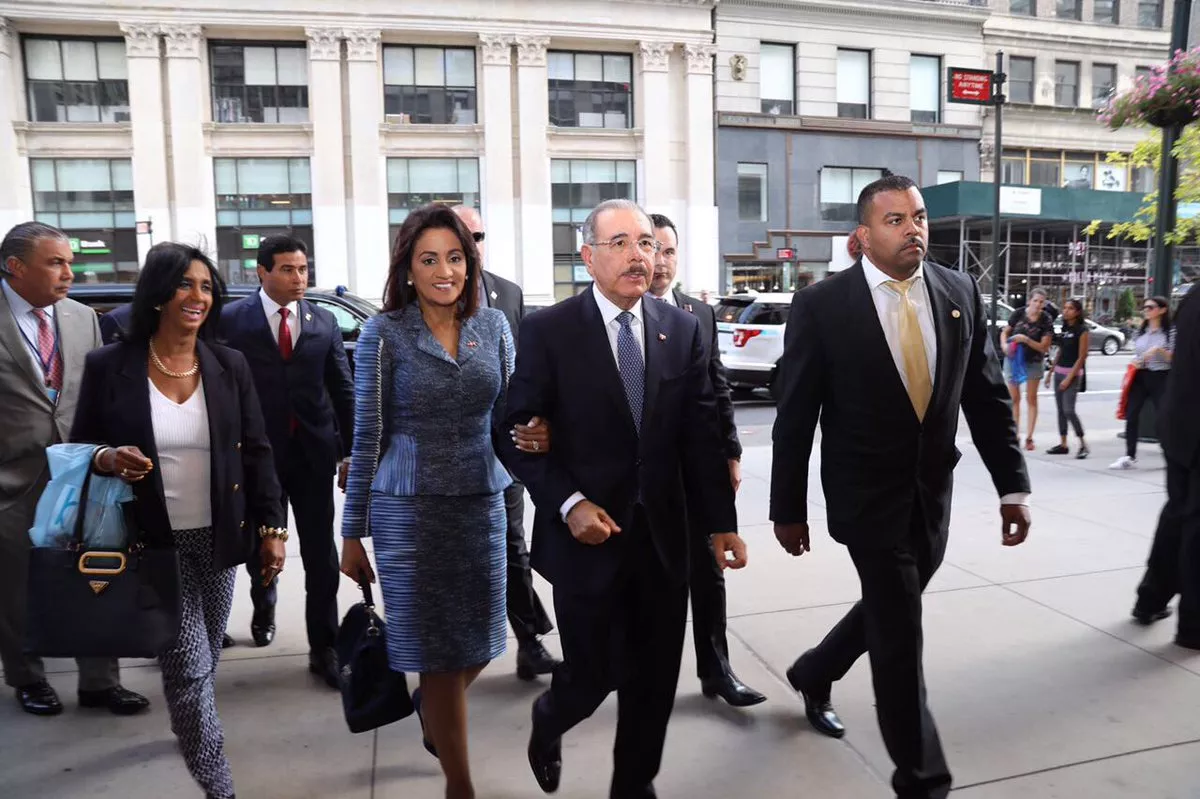 Danilo Medina llega a Nueva York para participar en Asamblea General de la ONU