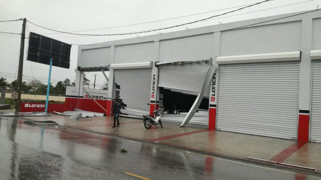 Video: Vientos del huracán María derriban árboles y vuelan techos en Bávaro