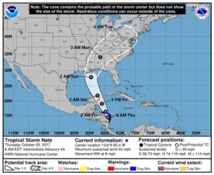 La tormenta tropical Nate provoca 5 muertos en Nicaragua