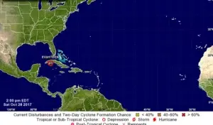 Se forma al sur de Cuba la décimo octava depresión tropical