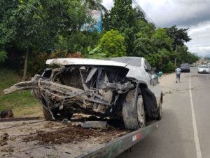 Video: Se accidenta vehículo de Zacarías Ferreiras