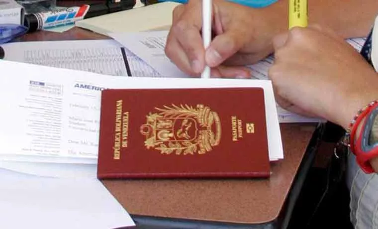 Venezolanos podrán pedir prórroga de vigencia del pasaporte desde noviembre