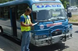 Técnicos del Intrant verifican abordaje y frecuencia del transporte público