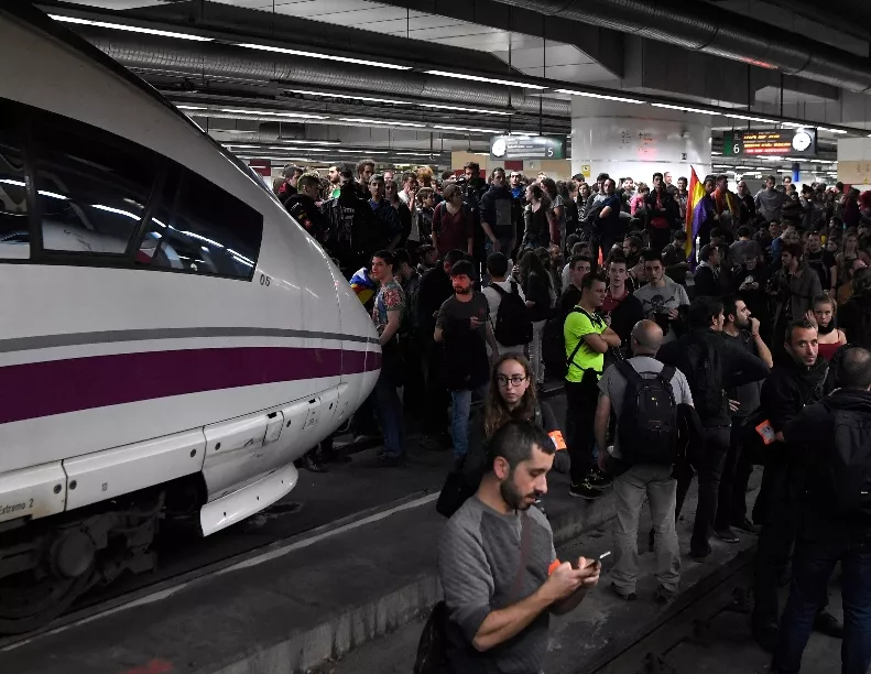 SPAIN-CATALONIA-POLITICS-STRIKE