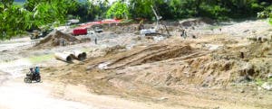 La construcción del puente de Boruga va a buen ritmo