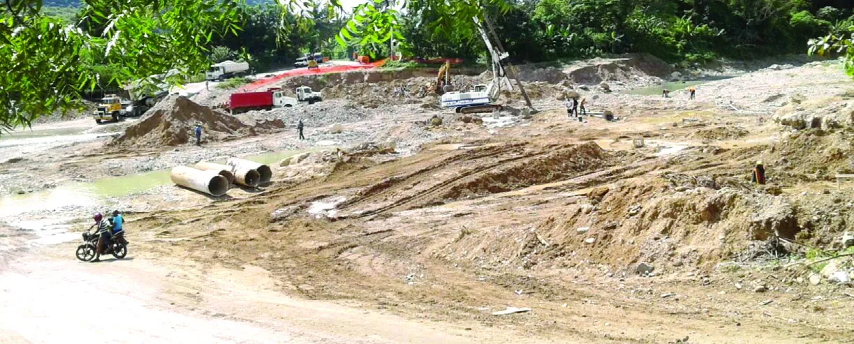 La construcción del puente de Boruga va a buen ritmo