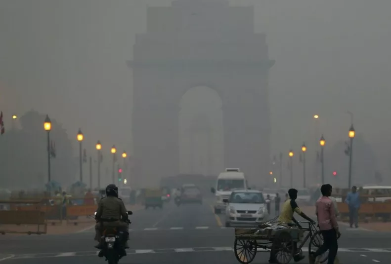 Contaminación grave en la India