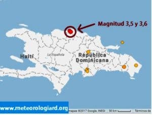 Se registran dos temblores de baja intensidad en Villa Isabela, Puerto Plata