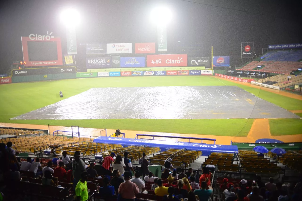 Suspendido por lluvia el juego de Escogido y Licey en el Quisqueya