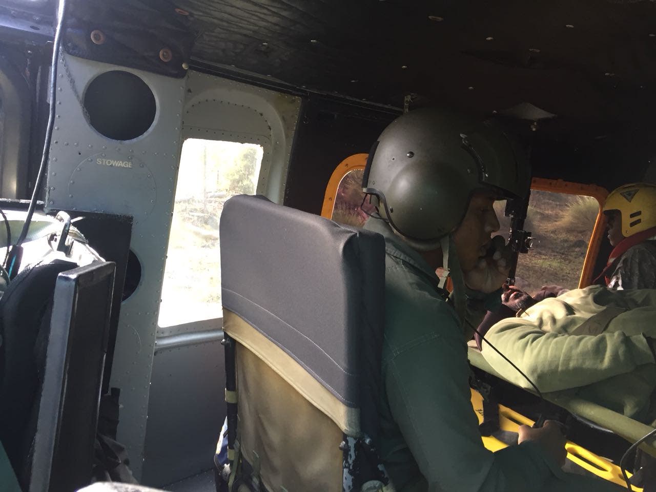 Fuerza Aérea rescata montañista en el Pico Duarte