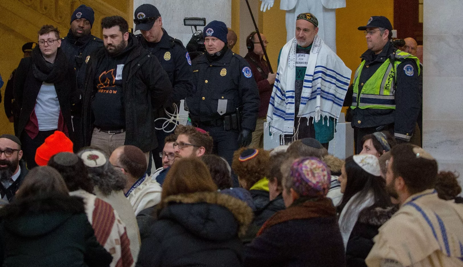 Jewish Activists Protest For Passage Of Clean Dream Act Bill Inside The Capitol