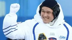 El astronauta japonés Norishige Kanai crece nueve centímetros en el espacio