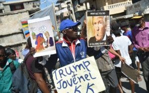 En Haití, manifestantes anti Trump exigen salida del presidente Jovenel Moïse