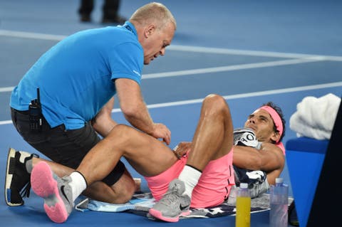 Otra lesión frena a Rafael Nadal en los cuartos del Abierto de Australia