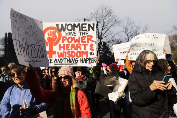 Huge Crowds Rally At Women’s Marches Across The U.S.