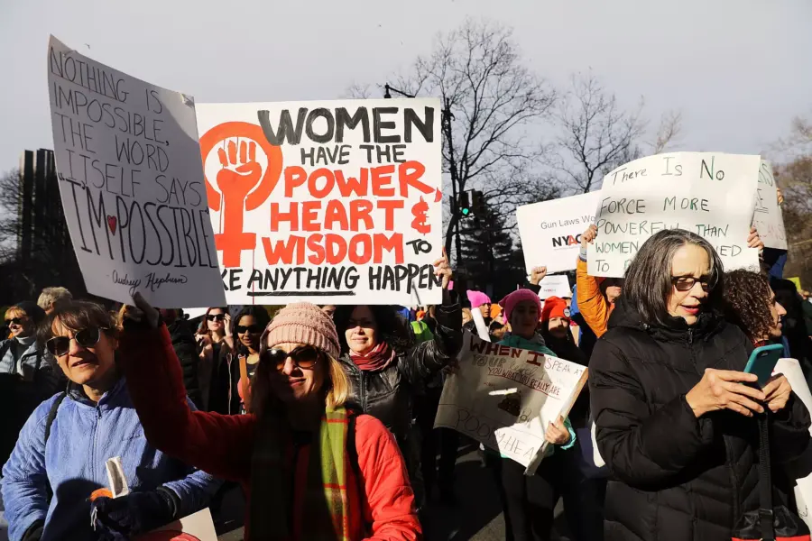 Huge Crowds Rally At Women’s Marches Across The U.S.