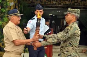 Ejército recibe antorcha de los Juegos Deportivos Militares