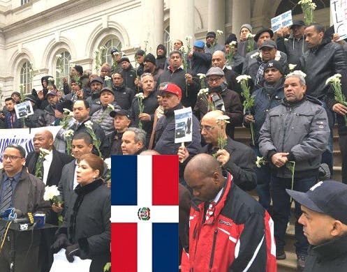 Taxistas dominicanos en Nueva York realizan vigilia frente alcaldía