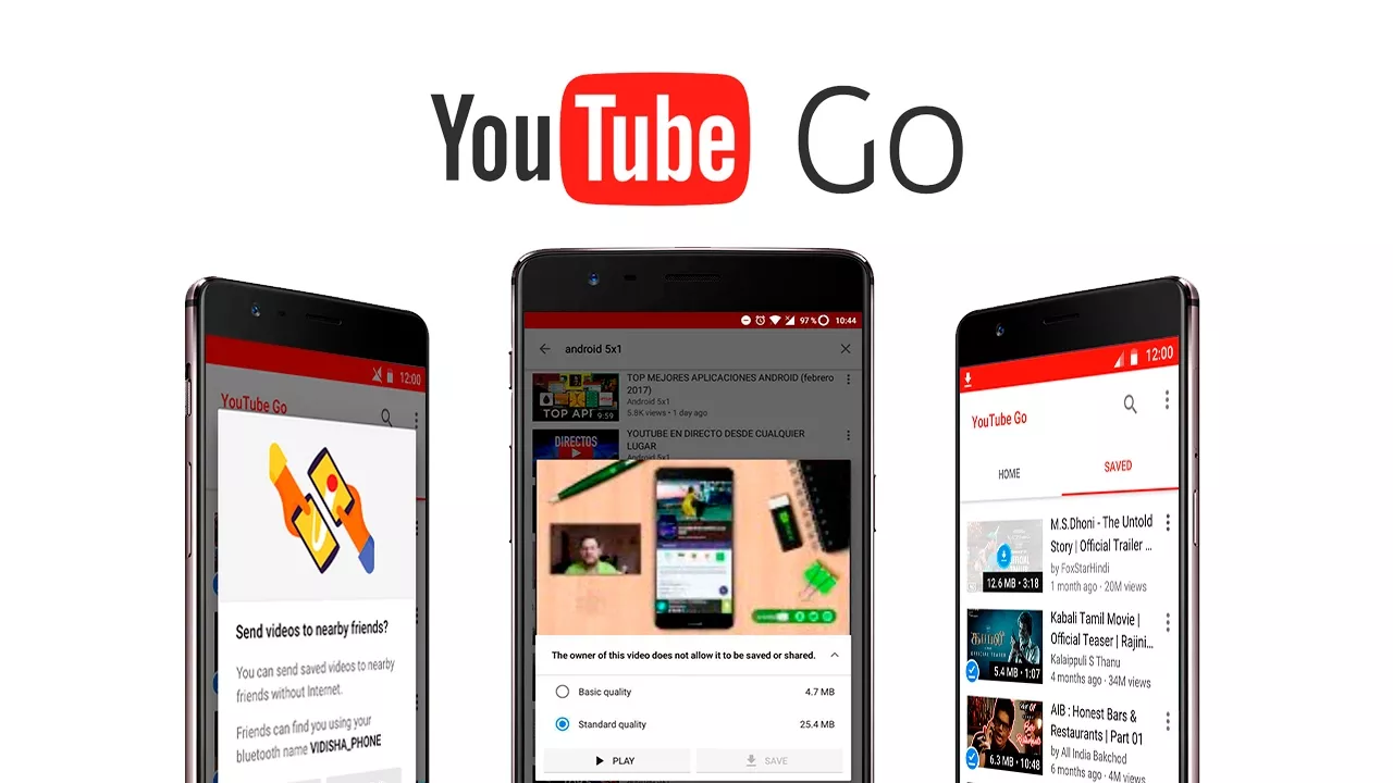 YouTube Go aplicación para ver videos con escasa conectividad