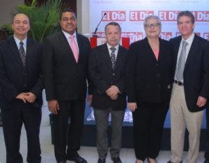 Félix Caba, José  Monegro, Juan Carlos Camino, Pilar Albiac y José Alfredo Corripio.