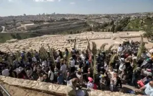 Miles de católicos recrean entrada de Jesús en Jerusalén en Domingo de Ramos