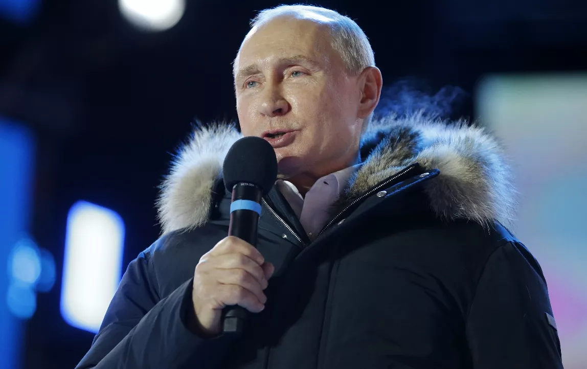 Putin reelegido como presidente de Rusia con más del 70% de los votos