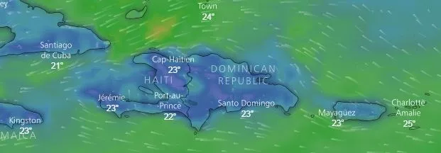 Mantienen alerta meteorológica para las provincias de Montecristi, Dajabon y Puerto Plata