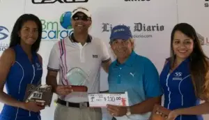 Marcos  Malespín y Sandy  Félix ganan en tercera parada de golf