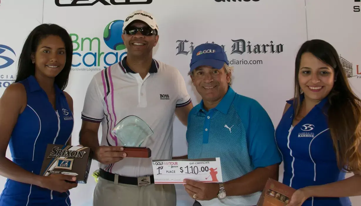 Marcos  Malespín y Sandy  Félix ganan en tercera parada de golf