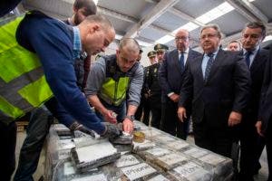 Incautación récord en España de 8,7 toneladas de cocaína llegada de Colombia